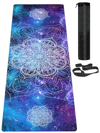 LaiEr Yoga Mat Non Slip Exercise Mat with Carrying Strap, Thick Exercise & Workout Mat for Yoga, Pilates and Fitness(183CM*61CM*6MM)