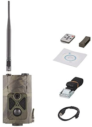 Kits de caméras de surveillance solaires, Caméras de chasse cellulaire 3G HC550G Caméras sans fil SMS MMS SMTP 16MP 0. 5s Temps de déclenchement HD Vision nocturne IP56 Sentier imperméable Forever Pow