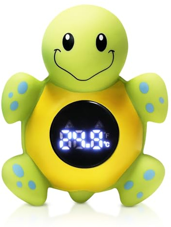 Bath Thermometer, Temperature Measurement LED Water Thermometer, Water Thermometer, Thermometer Digital Cartoon Model, (Little Sea ​​turtle)