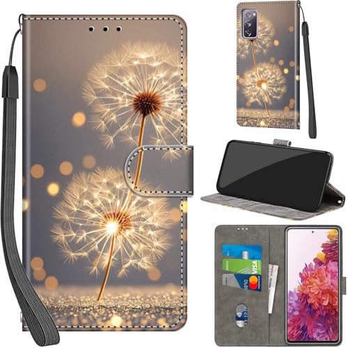 Handyhülle für Samsung Galaxy S20 FE 4G/5G Leder Wallet Tasche Türkis | 3 Kartenfächer & 1 Geldfach, Magnetverschluss, Ständerfunktion, robuste premium PU leder klapphülle für Samsung S20 FE