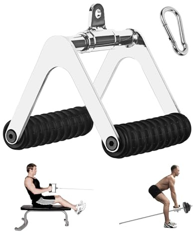 Rudergriff Kabelzug, Latzug Griff Rudergriff für Rudergerät Fitness Trizeps Griff Krafttraining Zubehör Home Gym Equipment für Ruderübungen Latzug Pull Down