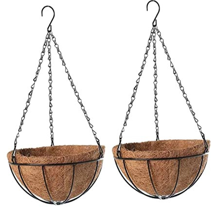 IWOWHERO 2pezzi Sospesi Con Per Fioriere Pot Per Decorazione Per Traspirabilità e Assorbimento