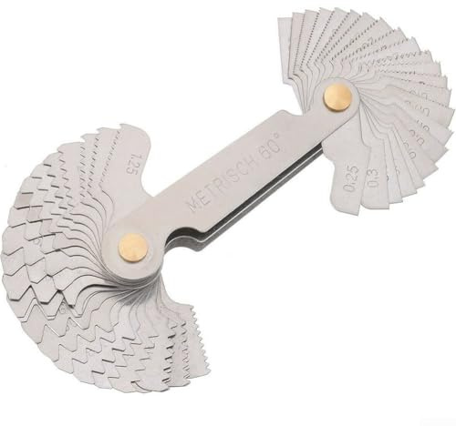 Lot de 52 jauges de filetage métriques et impériales avec gabarit intégré pour des mesures précises