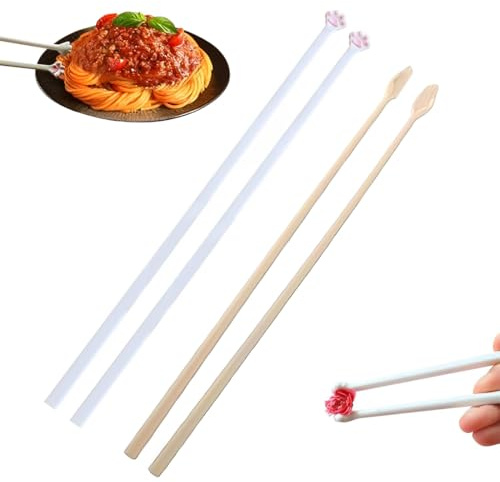 KIRZAX 2 Paar Katzenpfoten Essstäbchen, Cat Paw Chopsticks, Essstäbchen Mit Katzenpfoten, Wiederverwendbare Essstäbchen, für Party, Küche, Restaurant, Lustige Essstäbchen Geschenk