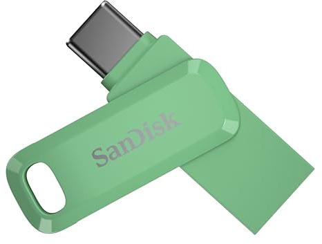 SANDISK 2TB Ultra Dual Drive Go for USB Type-C Devices – Compatible with Laptops and Tablets – Up to 400MB/s – USB 3.2 Gen 1, SANDISK App Compatible – Absinthe Green – SDDDC3-2T00-G46AG