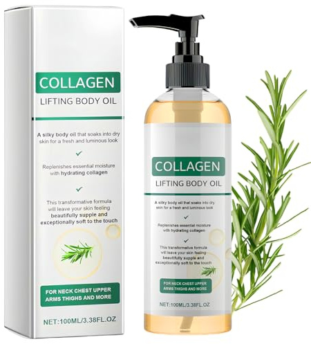 Collagen Body Oil for Tightening & Firming, Deep Moisturizing Nourishing Massage Skin Care, Full Body Care for Arms, Legs, Stomach, 100ml