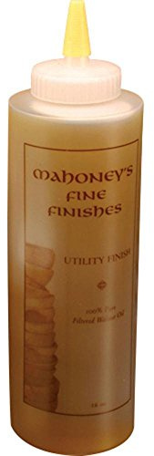 Ultimate Walnut Oil by Mahoney's Finishes: Food Safe Wood Finish for Satin Sheen/ Easy To Use, FastDrying Wood Protective Finish/ Salad Bowl, Cutting Board, Utility and Furniture Walnut Wood Protectant