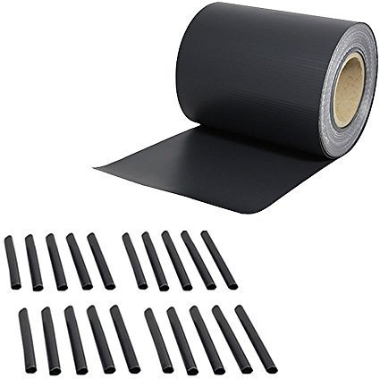 Melko Stabmattenzaun Sichtschutzstreifen 35m PVC Zaunfolie Höhe 19 cm Sichtschutzfolie Blickdicht