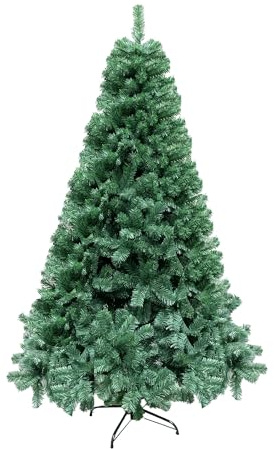 8ft/2.4m Alaskan Pine Green Artificial Christmas Tree Bushy 1100 Tips Xmas Home Decorationations Decorations