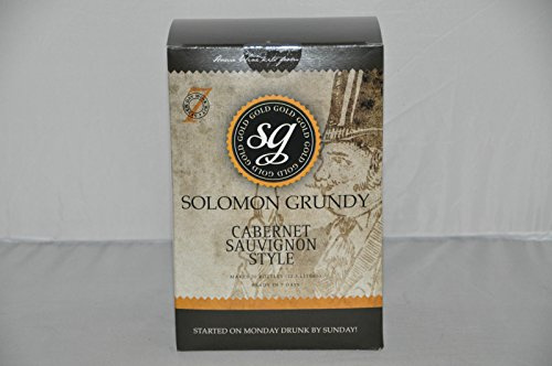 Solomon Grundy Cabernet Sauvignon Weinherstellungs-Set für 7 Tage, für 30 Flaschen
