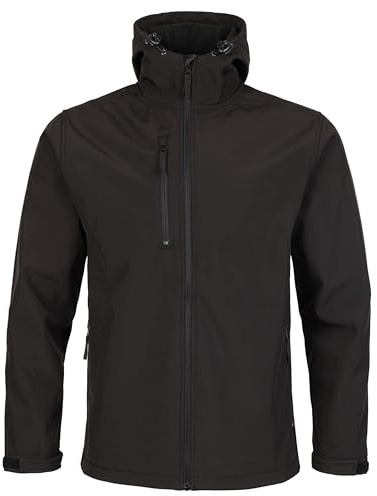Fort - Holkham Jacket - Extra Large - Black Jacket - Softshell Fabric - Rain Coats for Men - Waterproof Jacket - Comfortable & Durable - Winter Jackets for Men - Mens Winter Jackets