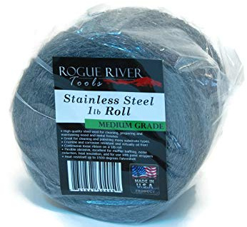 434 Stainless Steel Wool 1lb Roll (Medium) - Rogue River Tools