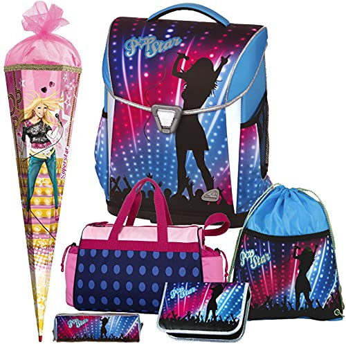 POP Star Schulranzen-Set 6teilig TOOLBAG Basic Schneiders mit SCHULSPORTTASCHE und SCHULTÜTE - 78312-054