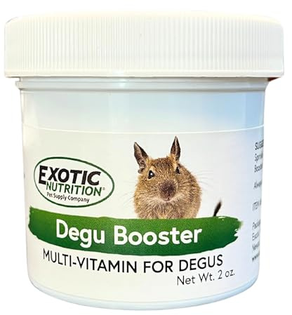 Degu Booster (2 oz.) - Complete Multivitamin - Powdered Vitamin & Mineral Supplement for Pet Degus
