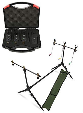 G8DS Bissanzeigerset + Rutenhalter Anglerset, Angeln, Outdoor, Freizeit