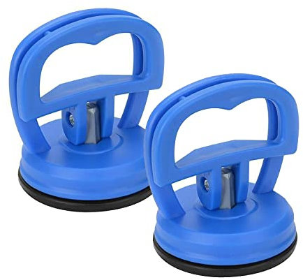 ebuyerfix 2 Pack Blue Mini Heavy Duty Suction Cup Strong Grip Tool for Lifting Glass Removing Screens Tablets LCD Displays Small Repairs Compact Durable Multi-Purpose Vacuum Lifter for Electronics