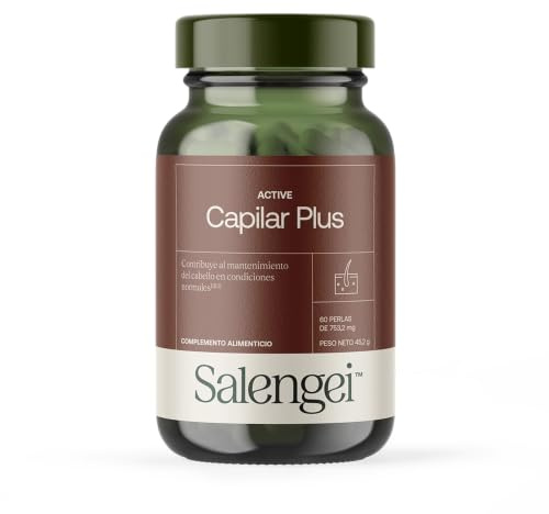 ACTIVE CAPILLAIRE PLUS – Pour le maintien de cheveux sains | Vitamine D, Zinc et Sélénium | 60 capsules molles | Avec huile Natursyn, Serenoa repens, Biotine et autres vitamines