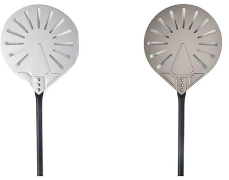 Pala Per Pizza 1 Pcs Long Handle 9 Inch Perforated Pizza Turning Peel Pizza Shovel Aluminum Pizza Peel Pizza Tool Pala Pizza Corta (Color : 14 inch 9 inch Long)