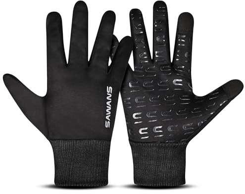 SAWANS Gants d'hiver chauds pour course à pied, cyclisme, écran tactile, antidérapants pour homme et femme, par temps froid, pour la conduite, le sport de plein air, la randonnée, le ski, l'escalade,
