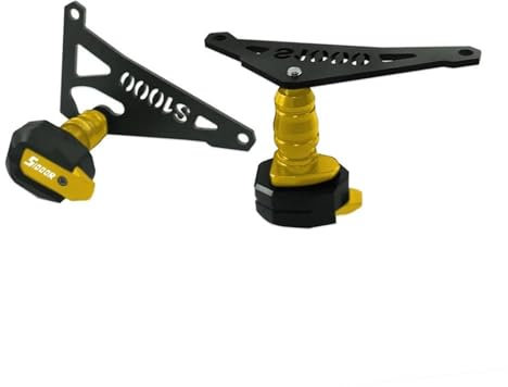 YHGGDN CNC Motorrad-Rahmengleiter-Sturzpad Für S1000R S 1000 R S1000 R 2014-2016 Sturzschutz-Schutz Motorschutz Rahmen-Sturzpad(Gold)