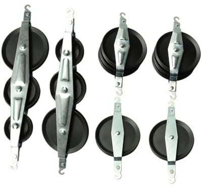 Harilla 6-teiliges Physik-Flaschenzug-Set, Flaschenzug-Block, Demonstrations-Lehrmittel, Experimentier-Kits, Lernmaterialien, Flaschenzug-Block-Set