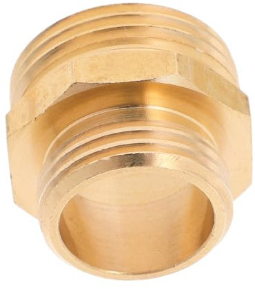 CIMAXIC Gartenschlauchadapter Messing 3/4 Zoll X 1 Zoll Außengewinde Schlauchverbinder Für Garten Wasseranschluss Und Sanitärsystem