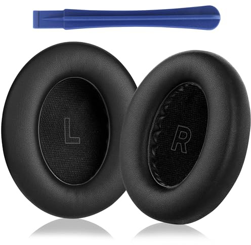 Cuscinetti auricolari per Bose Quietcomfort Ultra, cuscinetti di ricambio per cuffie Bose QC Ultra Wireless Cancelling, accessori durevoli per padiglioni auricolari, memory foam migliorato, nero