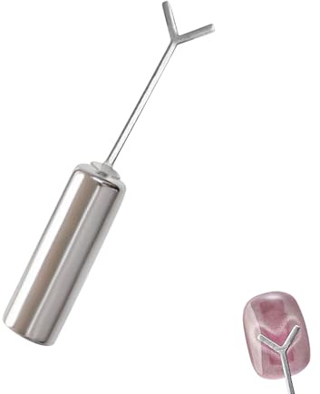 Y-Förmiger Katzenaugen-Magnet für Herz-Nageldesign, Professionelles 2-in-1-Set mit Metallführungsplatte, Kompatibel mit Allen Magnetischen Nagellacken, Salonqualität für DIY Maniküre zu Hause (*1)
