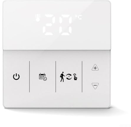 Termostato WiFi con controllo vocale e touch screen per una migliore esperienza di riscaldamento domestico (bianco 16A)