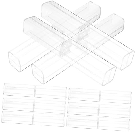 ZUNOXAZ 25stücke Plastik Stiftbox mit Aufbewahrungsbox für Stifte Kleine Transparente Federmäppchen Leere Geschenkboxen für Stifte
