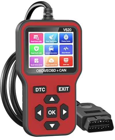 OBD2 Scanner V620 Battery Tester Universal Car Diagnostic Code Reader | Checks Engine Fault Light, Live Data Stream and I/M Readiness on OBDII Protocol Vehicles Since 1996