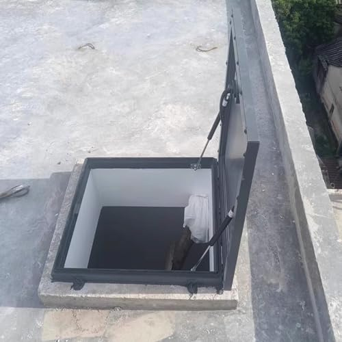 Trappe d'accès en alliage d'aluminium, couvercles de puits de lumière personnalisables, trappe de toit grande/petite pour grenier/sous-sol (protection solaire), trappe d'accès pour l'entreti