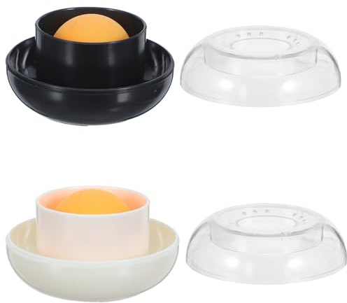 GALPADA 2 Pezzi Umidificatore per Dita a Sfere in Plastica 8x8x4,5cm per Banconote e Carta, Ricarica Facile senza Perdite, per Ambienti Finanziari e Casse
