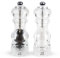 Peugeot - Nancy Manual Salt & Pepper Mill Set - Adjustable Grinders - Acrylic, Clear, 18 cm