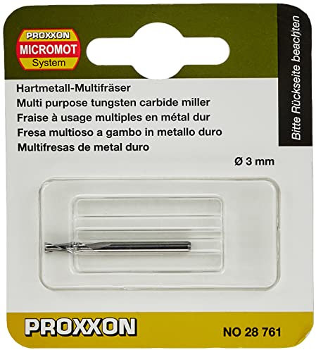 Proxxon 2228761 - Fresa Metal Duro D 3Mm, Negro