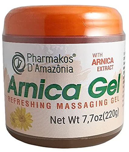 Pharmakos Arnica Gel Cream, Refreshing Massage Gel for Bruises, Swelling and Relief, 7.7 oz