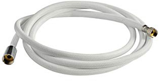 SEDILMARE Tubo Flessibile Retinato in Nylon Bianco Doccia Doccetta Barca Camper 2,5 Metri