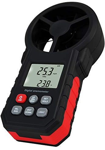 Numérique Vent Girouette Anémomètre Air Vitesse Température Testeur Mètre Jauge Beaufort Échelle