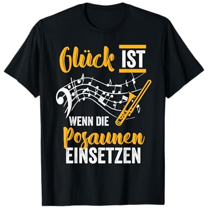 Posaune Musikinstrument Komponist Band Musiker Konzert T-Shirt