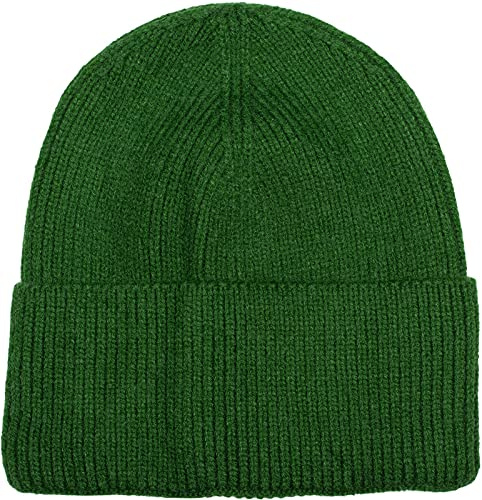 styleBREAKER Unisex Beanie Strickmütze Rippenmuster Krempe | Doppelt gestricktes Gewebe für optimale Wärmeisolation an kalten Tagen. Elastischer Umschlag, passend für 56-59 cm Umfang.