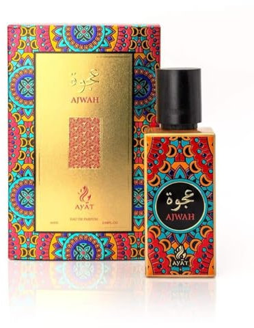 Eau de Parfum AJWAD 60ml Attar Arabian de Dubai Cadeau Parfait Pour Femme, Fragrance Oriental Halal en Note de Bergamote, Litchi, Jasmin, Roses, Cannelle, Cèdre, Ambre, Musc, Vanille
