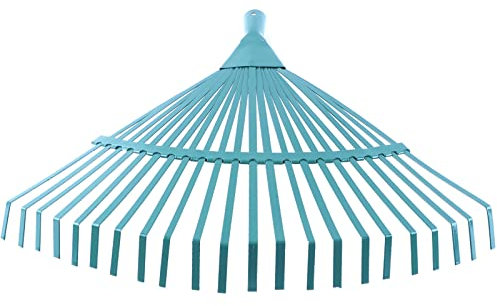 BAUSTER® Râteau robuste - Râteau à feuilles - Râteau à feuilles métalliques - Pour foin - Herbe - Feuillage, Grastructure agricole - Râteau sans manche