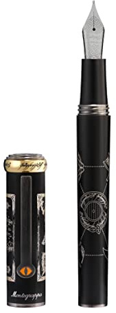 Montegrappa Füllfederhalter LORD OF THE RINGS MIDDLE-EARTH Limitierte Auflage | Schreibstift aus Harz | Edelstahl-Feder der Größe Stub M