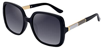 SQUAD Sonnenbrille Für Damen Erwachsene Quadratisch Fashion Mit Brillenetui
