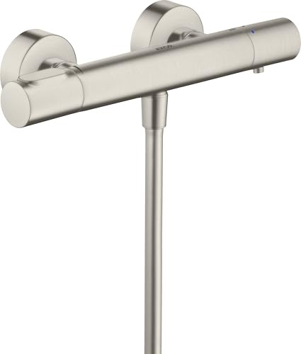 hansgrohe AXOR Citterio M Brausethermostat Aufputz, 1 Verbraucher, 34635800, Farbe: Edelstahl Optic