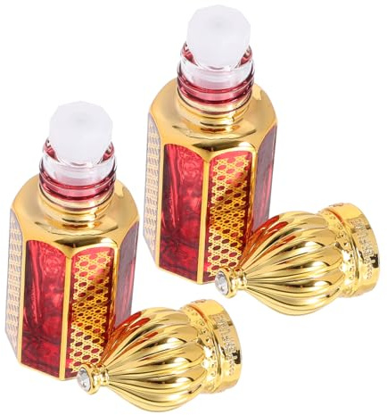 IWOWHERO 2Stücke Nachfüllbare Vintage Parfümzerstäuber Aromatherapie Sprühflasche für Parfum und Ätherische Öle Praktische Apothekerflasche für Unterwegs