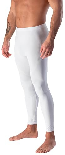Risalti Collant Thermique Homme Energy - Sous-vêtement Thermique Homme Hiver Respirant Sans Coutures et Étiquettes, Leggings Thermiques Élastiques pour Ski, Randonnée, Course, Cyclisme - Fabriqué en
