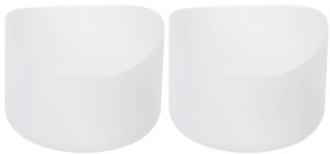 sourcing map 2pcs Funda Protectora de Silicona de 7cm para botellas de agua de 12-24 oz, Cubierta de Silicona Antideslizante para la Base de la Botella, Transparente