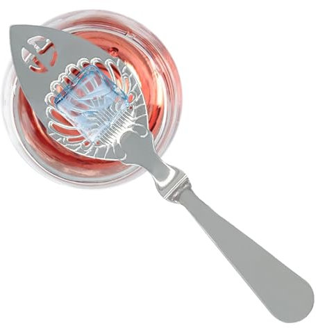 Goutteur d'absinthe, cuillère à fente en acier inoxydable | Outils de bar avec design creux,Cuillères de service à fente en acier inoxydable, outil de Bar de cuisine, cuillère de fontaine à Absinthe p