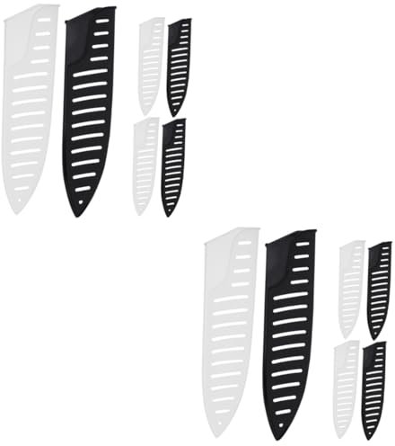 Garneck 2 Sätze Obstmesserset Schutzabdeckung Messerschutz Messerscheide Kunststoff Messerabdeckung Kochmesser Schützende Messerhülse Abdeckungen Für Küchenschneider Plastik 8 Stück * 2